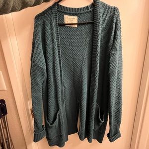 Teal Cardigan Abercrombie & Fitch